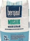 Клей для плитки Bergauf Mosaik белый, 25кг