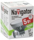 Лампа светодиодная  Navigator NLL16-5-230-3k-GU5.3 ( 5Вт, 230 В)
