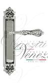 Дверная ручка Venezia на планке PL96 мод. Monte Cristo (натур. серебро + чернение) про
